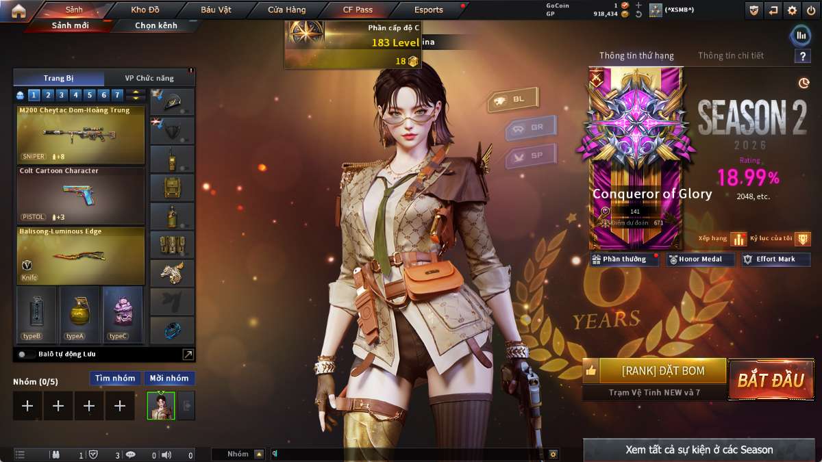 shop acc cf uy tin gia re